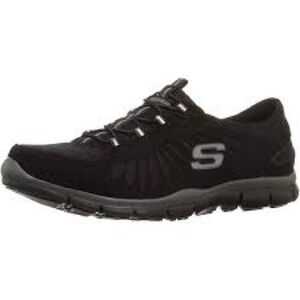 Skechers gratis in motion sneakers black gray women’s size 8.5 casual walking